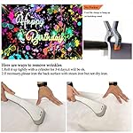 Avezano Neon Birthday Party Backdrop 7x5ft Glow in The Dark Graffiti Splatter Happy Birthday Party Banner Photography Background Let’s Glow Dance Birthday Decoration Photo Booth Backdrop - Image 5