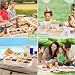 Luxear Snackbox mit 14 Fächern, 2 Set Snackteller mit Deckel und Griff, Wiederverwendbare Snackschale Kinder, Snackdose Organizer für Snacks Nüsse Obst Gewürze, für Party Picknick, Spülmaschinenfest