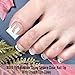 NOVO OVO Clear Press on Toenails, Toe Nail Press ons for Women, White French Tip Sharp Square Pre-Designed Soft Gel Thick False Toenail Extension, Full Cover Acrylic for DIY x 15 Sizes 150 pcs