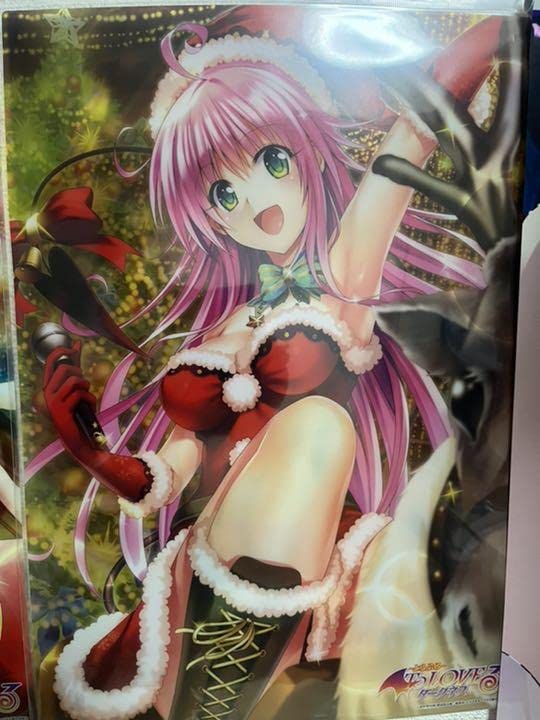 Amazon.co.jp: ToLOVEる原画展 限定A3クリアポスター サンタ 美柑 モモ