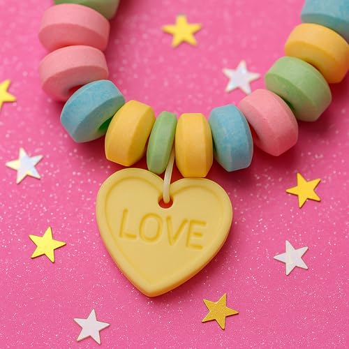 MIJOMA Candy Jewel Party – veganes Traubenzucker-Süßigkeiten-Set aus Bonbonketten, Armbändern & Rollen – 3 Tüten à 144g – glutenfrei, Süße Ketten zum Naschen & Verschenken, Einzeln verpackt