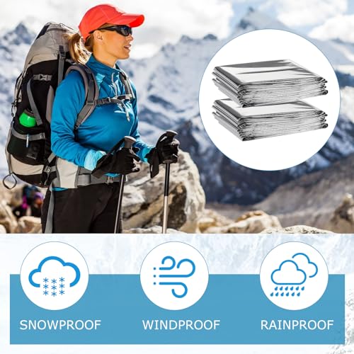 100-Pack-Emergency-Blankets-Bulk-83-x-63-Survival-Thermal-Blankets-Pack-Silver-Foil-Reflective-Safety-Blanket-for-Cold-Outdoor-Camping-Homeless-First-Aid-Space-Emergency-Blanket