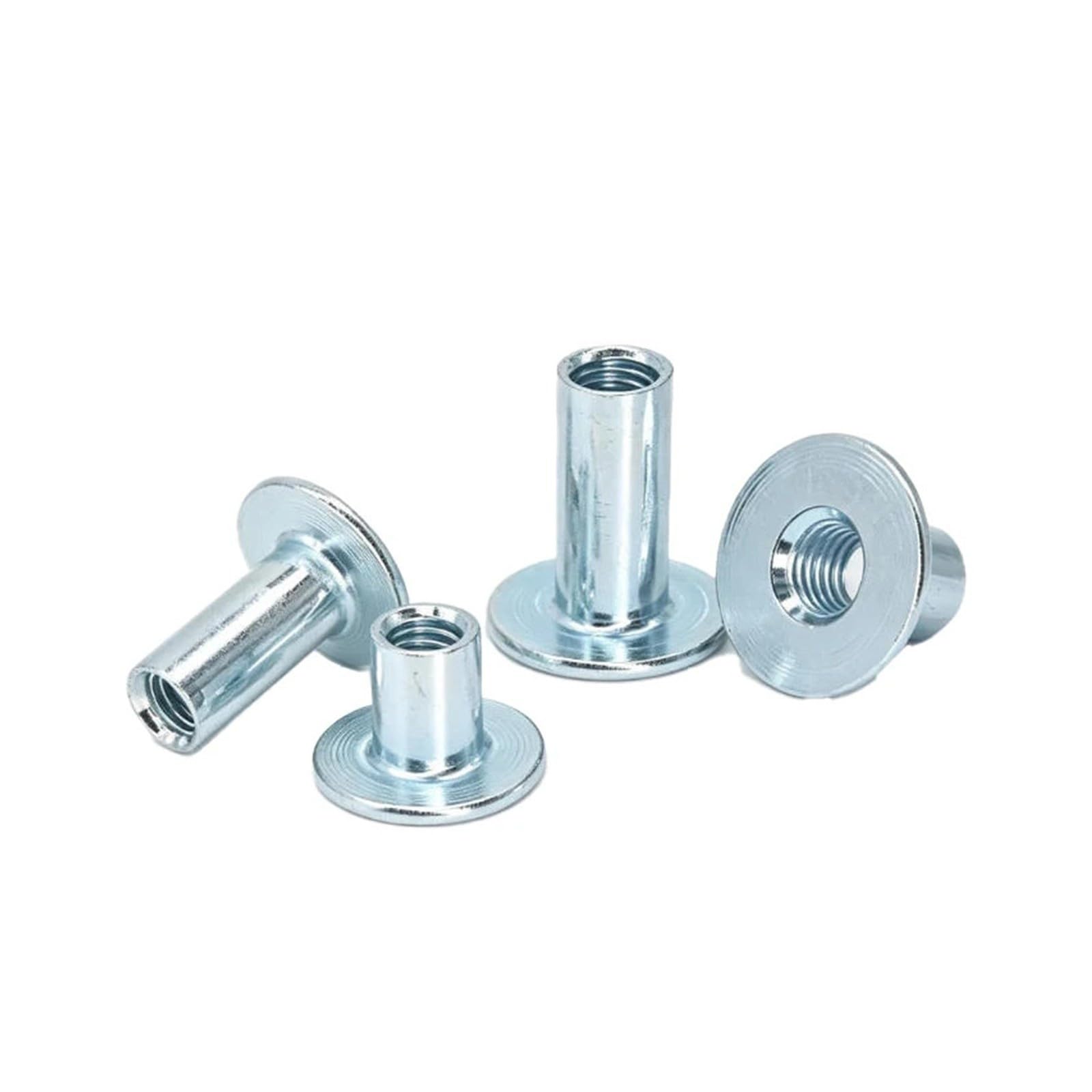ZS Hardware Spawane nakrętki stalowe M4-M12 typu T ze stali węglowej z otworem przelotowym(M4x6-100pcs)