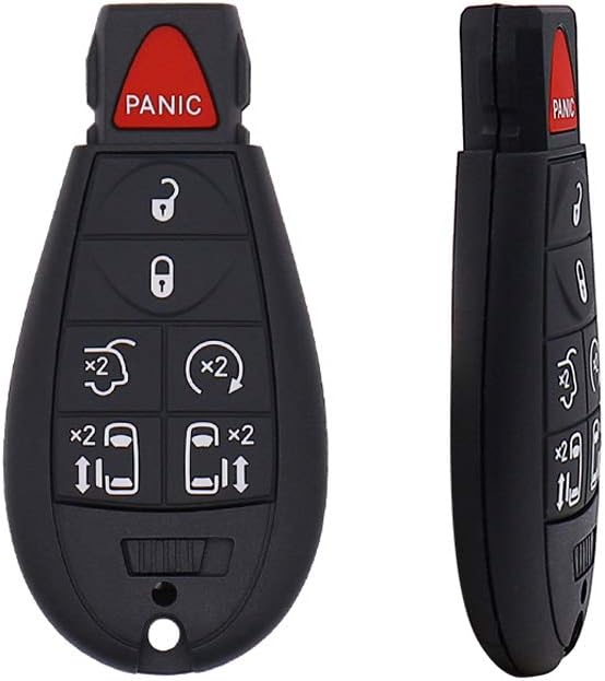 HARUMA Keyless Entry Remote Key Fob 2 Pack Fit for Dodge Ram 1500 2500 3500 Challenger Charger Durango Journey Chrysler 300 Town & Country Grand Caravan Volkswagen Routan 2008-2017 M3N5WY783X IYZ-C01C