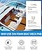 OCEANBROAD Boat Flooring EVA Foam Self-Adhesive 48''x16.8'' Faux Teak Marine Boat Decking Sheet for Jon Boats Yacht Floor, Brown with Black Seam Lines