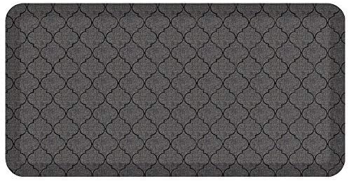 Standing Comfort Anti Fatigue Mat: Foam Ergonomic Standing Floor Mat - Non Slip Cushioned Kitchen Mat - Anti-Fatigue Standing Desk Pad - Durable & Stain Resistant Top - 20"x39" - Trellis Gray