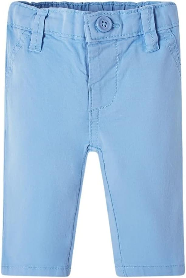 Mayoral Twill Basic Trousers for Baby-Boys Dream Blue