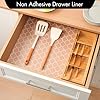 Cooyes Shelf Liner for Kitchen Cabinets – Non-Adhesive Waterproof Drawer Liner – Durable EVA Material Easy-to-Cut Shelf Paper for Refrigerator, Cupboard, Dresser with Modern Pattern #1