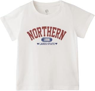 [ティーグラフィックス] Tシャツ 子供服 女の子 キッズ 半袖 綿100％ コットン ロゴ プリント クルーネック カットソー トップス