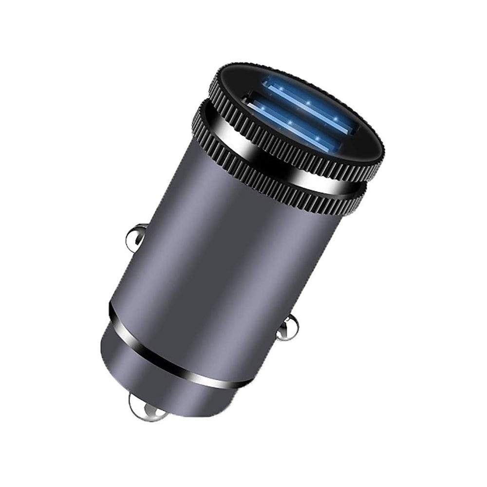 Cargador de Coche, Cargador de automóviles 4.8A, Cargador de Coche rápido Dual USB Puerto Cigarrillo Encendedor de Cigarrillos Adaptador de divisores 2 zócalo