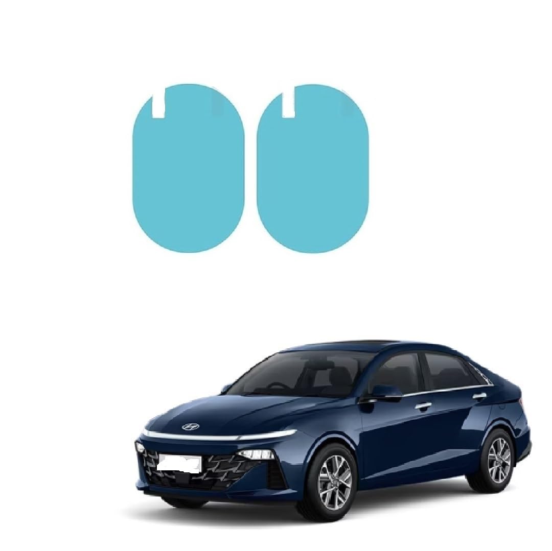 Car Side Mirror Protective Waterproof Anti-glare,Rainproof Anti-fog Film Set of 2 Pcs For Verna 2023-image-34