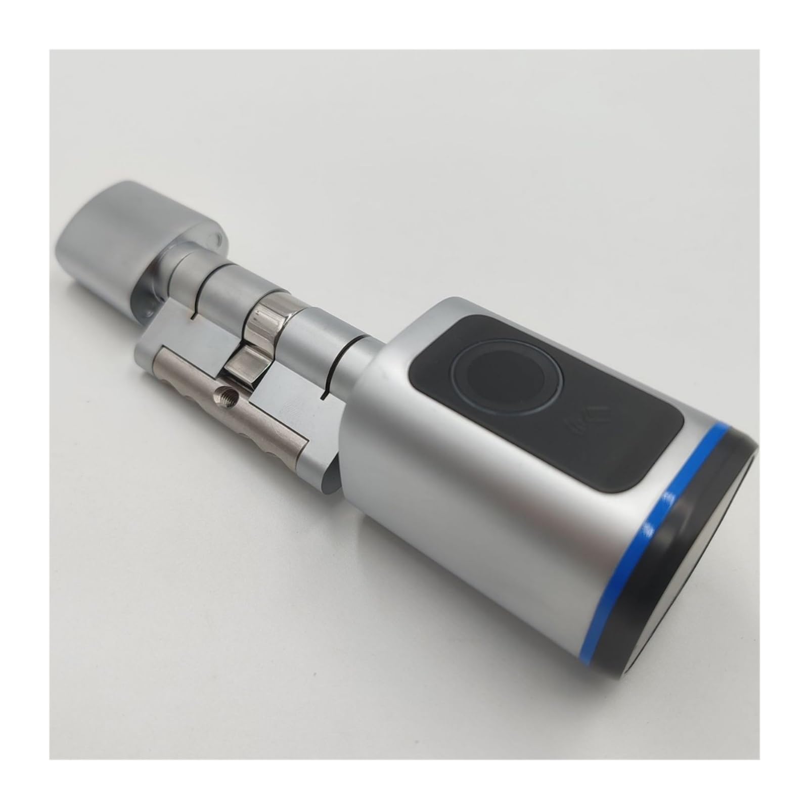 JVDDI Smart Door Handle, Bluetooth Smart Lock, Biometric Unlocking, Remote Can Be Added, Black/silver(Silver)