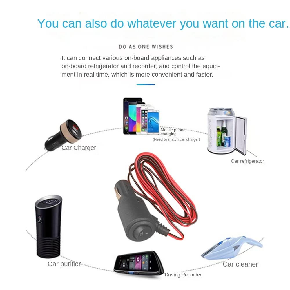 can you power a subwoofer from a cigarette lighter Plug, Cigarette Lighter with Switch Amplifier Power Plug Cable, Built-in Indicator Switch Button, Built-in 12V-24V 20A Fuse, 3m Long Pure Copper Power Cord Electronics & Photo Can You Use Large Power