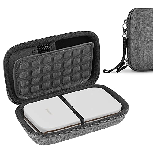 Linkidea Portable Printer Hard Case Compatible with HP Sprocket Portable Photo Printer, Polaroid Snap Touch, Zip Mobile Printer Photo Travel Carry Protective Pouch Box (Grey)