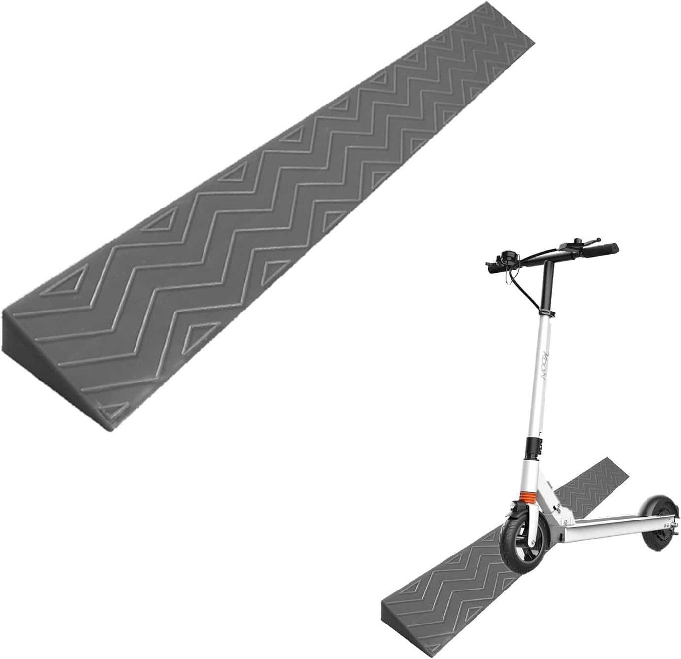 Kanduo Rampa podjazdowa Podjazd dla dzieci, podjazd rodzin bez barier, do łazienki, plastikowa mata schodkowa(Grå,10 * 4cm/4 * 1.5in)