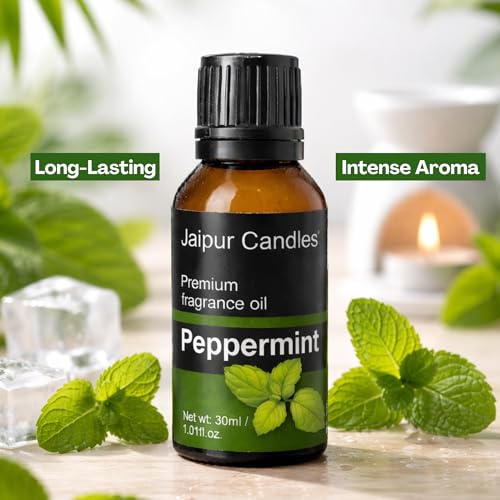 Image of Fragrance Oil | 30 ml | Aroma Oil for Home Fragrance | Best for Aromatherapy | Use in Diffusers, Candles, Air Fresheners (30ML, Peppermint)