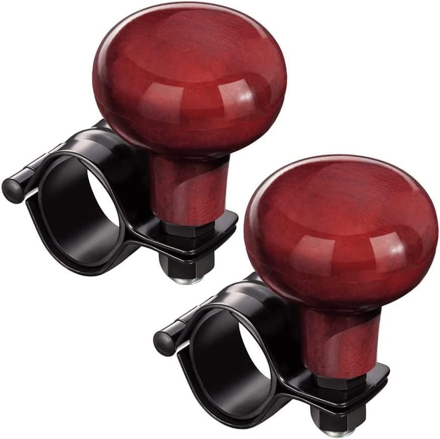 SMINKA Steering Wheel Spinner Knob 2 Pieces Vehicle