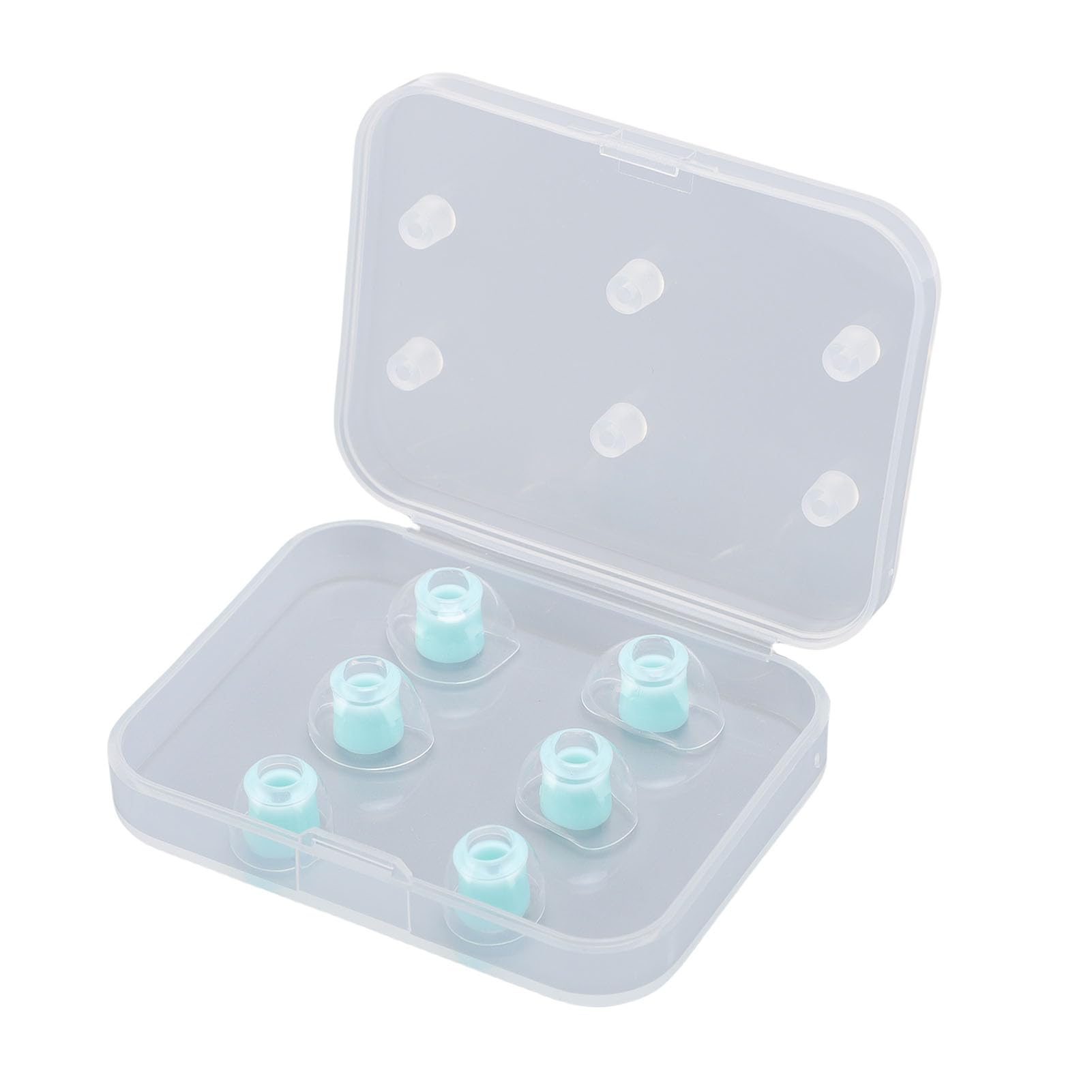SIXRUN 4mm Foro Interno Silicone Auricolari Cuscinetti, 3 Paia S M L