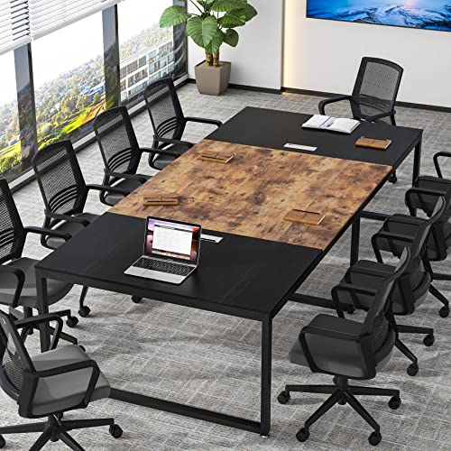 image for Tribesigns Rectangle Shaped Conference Table, 94.48L x 47.24W x 29.92H