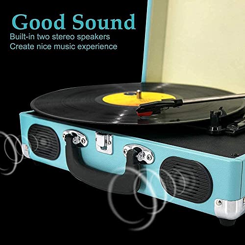 XBR Record Player, Record Player,Vinyl Music on Vinyl Turntable with 2 Built-in Speakers, 3-Speed Portable Vinyl LP Player, RCA(Phonograph) - Les Beatles, Paul McCartney, John Lennon, RIngo Starr, George Harrison XBR Record Player, Record Player,Vinyl Music on Vinyl Turntable with 2 Built-in Speakers, 3-Speed Portable Vinyl LP Player, RCA(Phonograph) – Image 8