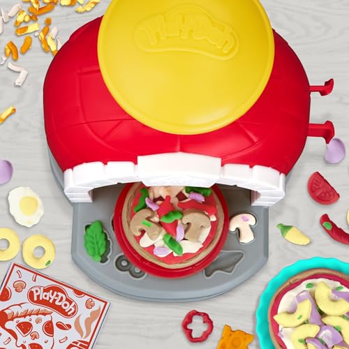 Play-Doh Kitchen Creations Pizza Oven Playset with 6 Cans & 8 Accessories, Back to School Classroom Supplies, Play Food & Cooking Toys, Preschool Toys, Ages 3+ - Image 11