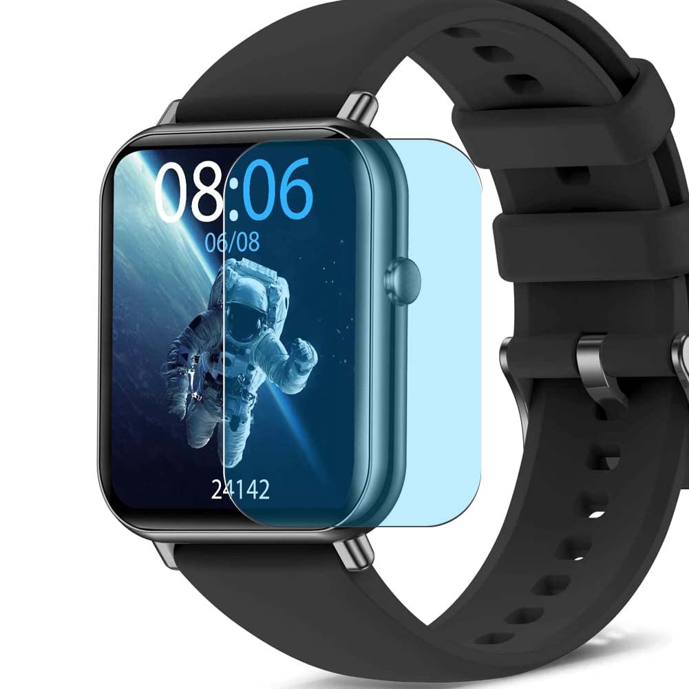 3 Pack Anti Blue Light Screen Protector, compatible with IMFRCHCS Q19 Q19 PRO Smartwatch Smart Watch TPU Film Guard （ Not Tempered Glass Protectors ）
