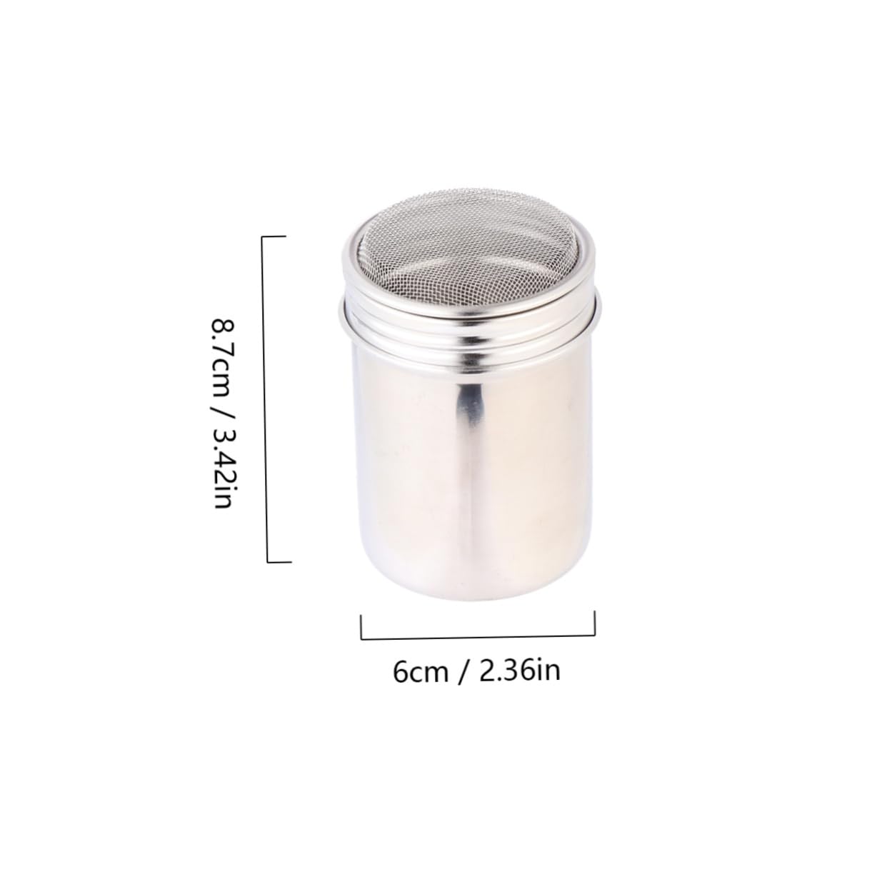 GRIRIW 1Pc Portable Stainless Steel Seasoning Pot with Fine Mesh Design Condiment Bottle for Kitchen Cooking and Outdoor Barbecue and Spice Jar
