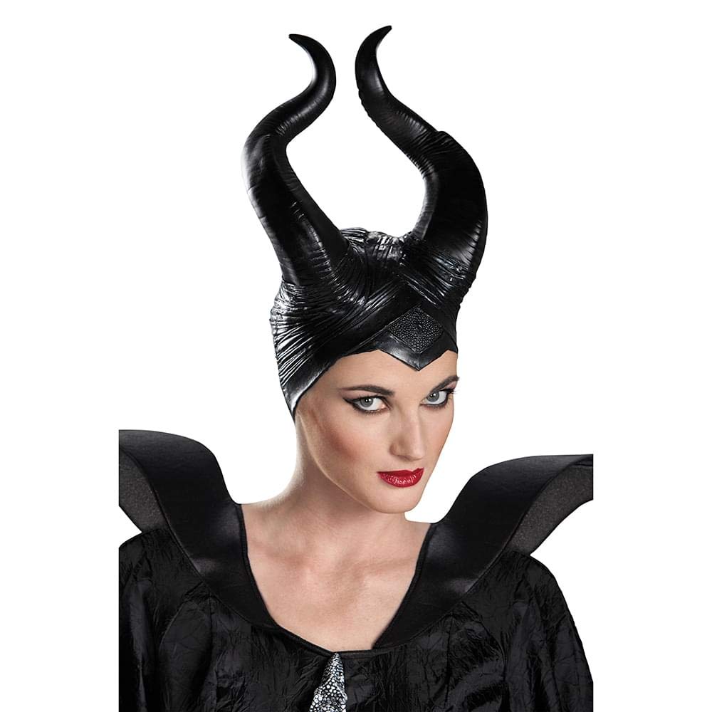 Disguise Women's Disney Maleficent Movie Maleficent Deluxe Costume Horns, Black, One size