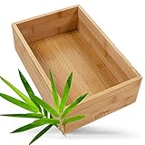 EXTRA STABIL – Durch einen komplexen Arbeitsschritt und der natürlichen Dichte von Bambus wird der Organizer, Sortierbox extra Robust und ist Ihnen somit ein Treuer Begleiter