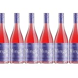 Mingle Mocktails Non Alcoholic Cocktails | Blackberry Hibiscus Bellini (6 Pack 750ml Bottles)