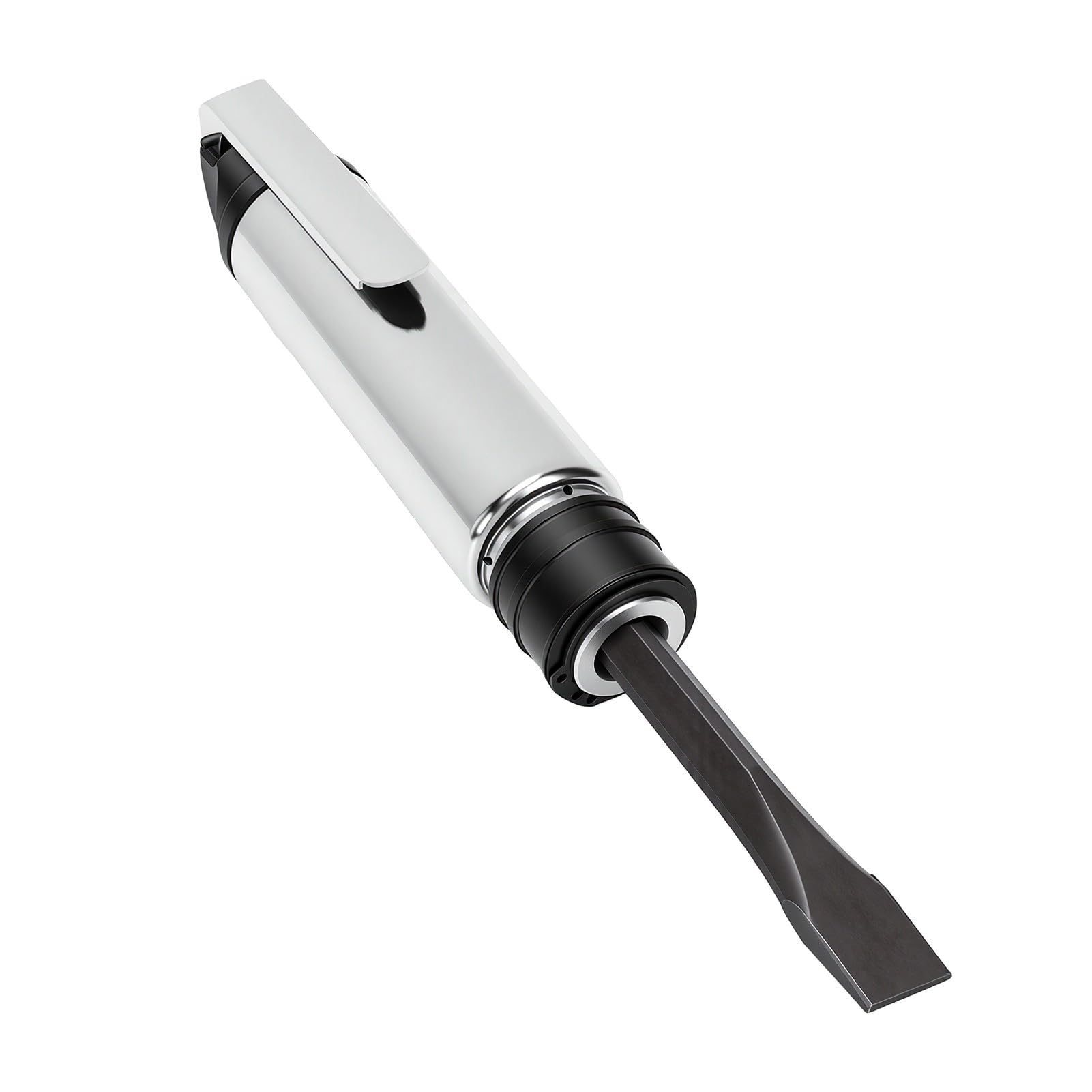 Topiky Spazzaneve Pneumatico con 3 Scalpelli, Strumento Antiruggine per | Straight Handle Air Chisel Hammer, Reinforced Alloy Cylinder, for Concrete Grooving and Welding Slag Removal