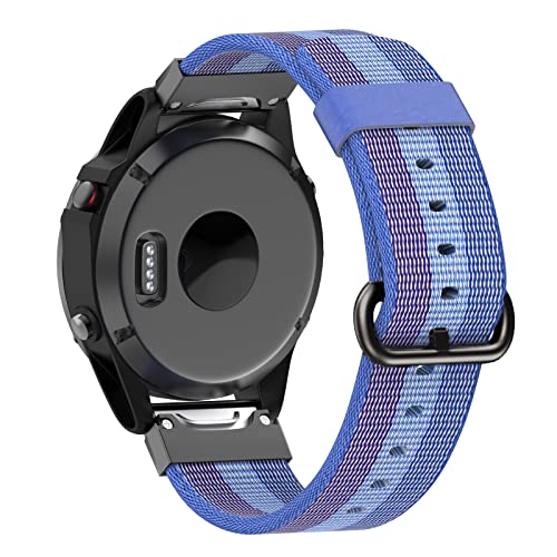 Bracelet nylon de rechange pour Garmin Forerunner 945 fixation solide 22mm - 4