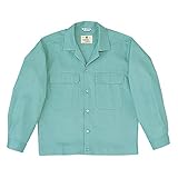 [ミドリ安全] 作業服 長袖 ジャンパー 綿100％ 男女兼用 MS4009 上 エメラルドグリーン 3L