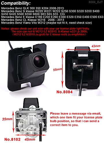 Image of Car Backup Camera Replacement for Mercedes Benz GLK300 350 X204 W220 W221 W222 S250 S300 S320 S350 S400 E180 E200 E260 E300 E320 E350 E400 E500 E63 W204 S204 Limousine Kombi W216 Viano Vito W212