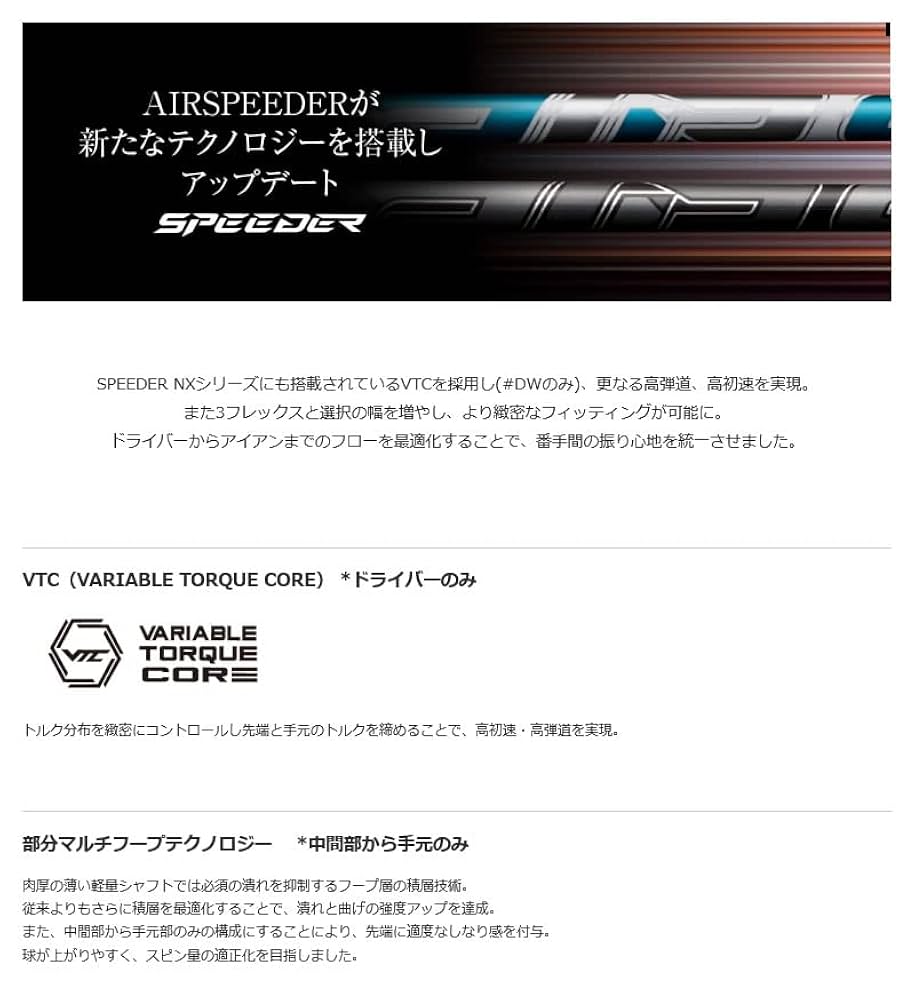 Fujikura - フジクラ エアスピーダー45 カーボンシャフト R テーラーメイド スリーブ Fujikura - フジクラ エアスピーダー45 カーボンシャフト R