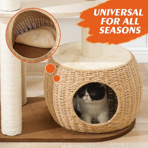 Árbol moderno para gatos grandes de 3 niveles miniatura 4