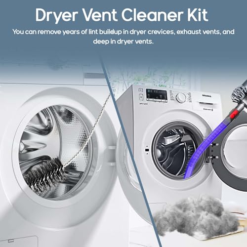 Conli 5 Pack Dryer Vent Cleaner Kit For Dryer Vent Attachment thumb #3
