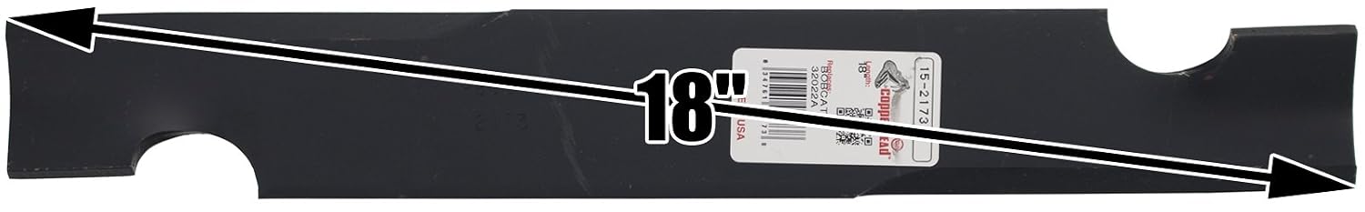 Rotary 6 2173 Replacement Mower Blades for Bobcat Snapper 18” Length 2-1/2” Width .240” Thickness 5/8” Center Hole Fits 36” 52" and 54" Deck