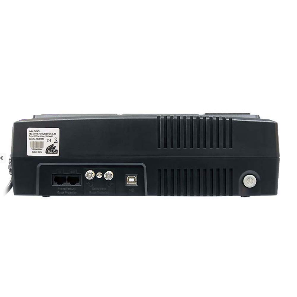 Phasak PH 9475 - Sistema de alimentación ininterrumpida (750 VA, IEC 320-C14, RJ 45, USB, SCHUKO)