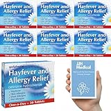 180 Hayfever & Allergy Relief Cetirizine10mg Tablets – Non-Drowsy Antihistamine Tablets | JJH Medical Hay Fever Tracker Bundle GSL