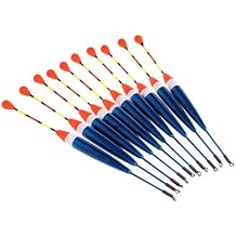 10pcs Carp Fishing Floats Set Buoy Bobber Stick for Fish Tackle Vertical 10# 0.6