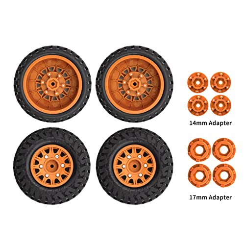 Pneus de voiture avec jantes RC 1/10 K1 camion court pièces de rechange HUIOP
