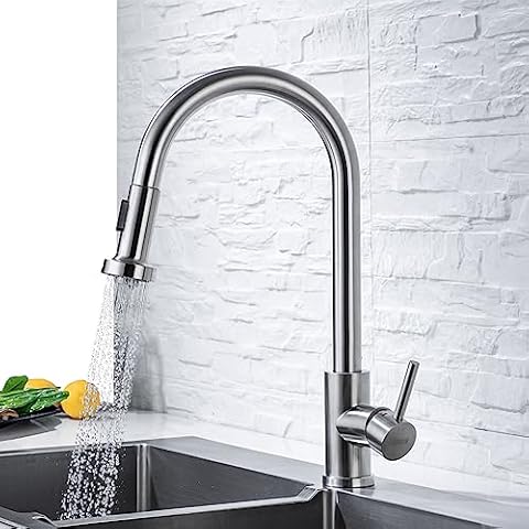 Grifo Cocina Extraíble con 2 Modos, Acero Inoxidable 304 Cover