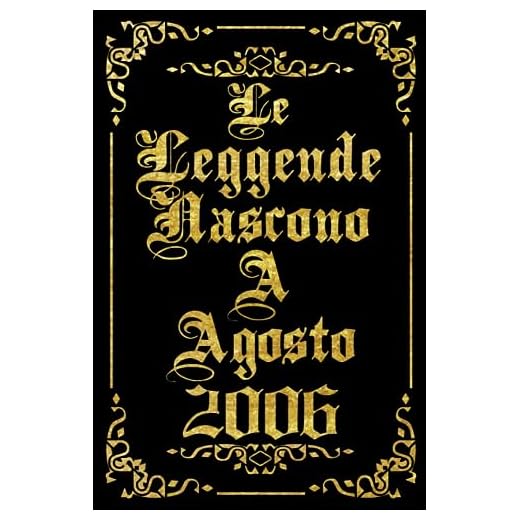 Le Leggende Nascono Ad Agosto 2006: Idea regalo originale e divertente di 17 anni per per ragazze e ragazzi. Taccuino a righe