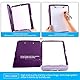 DMFLY Klemmbrett mit Aufbewahrung, robuste Clipboards mit Stifthalter, A4 Kunststoff-Klemmbretter mit Fach, starke Klemmbretter mit niedrigem Profil-Clip, ideal für die Arbeit (Purple)