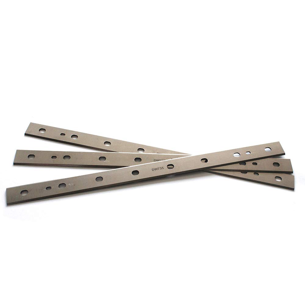 Cuchillas para cepilladora Dewalt DW735 DW7352 OSCARBIDE 13 pulgadas HSS repuestos de cuchillos para cepillar 2 bordes de corte 13 pulgadas x 7/8 pulgadas x 1/16 pulgadas, 3 unidades