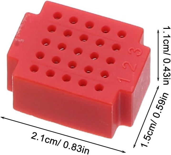 PATKAW 35pcs Mini Breadboard PCB Board for Soldering Practice with Reliable Circuit Function and Compact Plastic Design, for Electronics Projects and Professional Testing