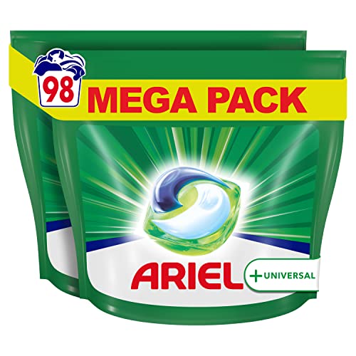 Ariel Waschmittel Pods All-in-1, 98 Waschladungen (1er Pack) Universal Frischer Wäscheduft und strahlende Reinheit