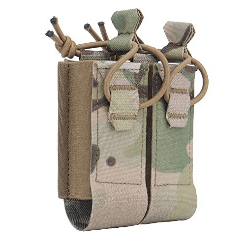 Pochette double 9mm pour gilet MOLLE idéal airsoft et chasse active