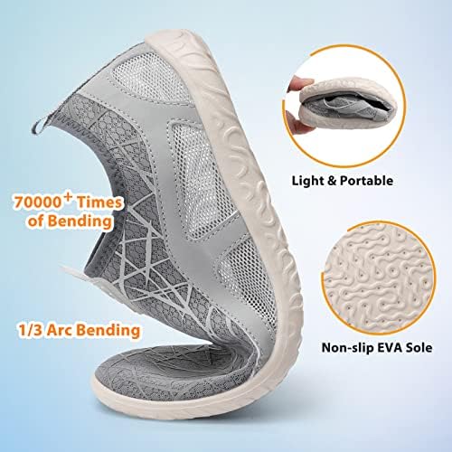 LeIsfIt Water Shoes for Womens Mens Barefoot Quick-Dry Aqua Socks Slip-on Swim Beach Shoes for Surf Pool River Yoga | Image 2